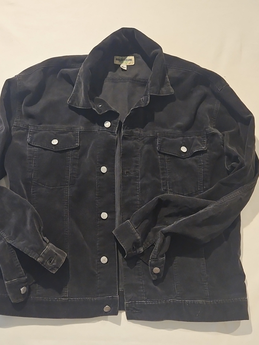 Guess Cordoroy Vintage Jacket Black 0052